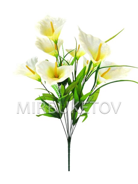 Искусственные цветы Букет Антуриума, 9 голов, 570 мм
