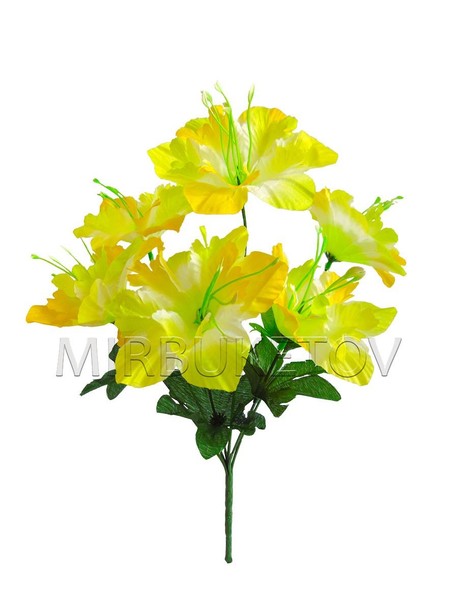 Искусственные цветы Букет Нарцисса, 6 голов, 360 мм