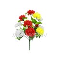 Искусственные цветы Букет Георгины разноцветной, 13 голов, 410 мм