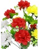 Штучні квіти Букет Жоржини різнобарвної, 13 голів, 410 мм