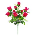 Искусственные цветы Букет Розы, 9 голов, 610 мм
