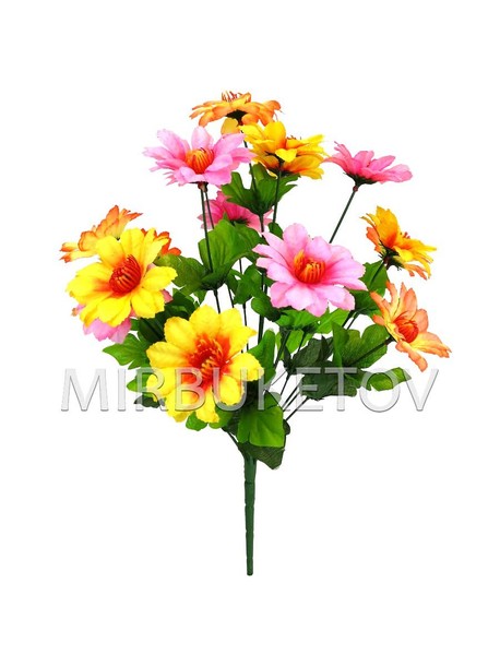 Штучні квіти Букет Крокуса різнокольорового, 18 голів, 460 мм