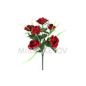 Штучні квіти Букет Троянди відкритої, шовк, 7 голів, 370 мм