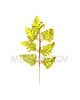 Ветка папоротника на 7 листьев, золотой, 400 мм
