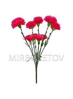 Искусственные цветы Букет Гвоздики, 10 голов, 410 мм
