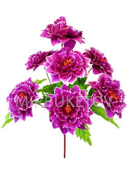 Искусственные цветы Букет Хризантемы, 7 голов, 570 мм