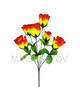 Штучні квіти Букет Троянди "Охтирка", 6 голів, 460 мм