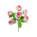Искусственные цветы Букет Розы с розеткой, 7 голов, 450 мм