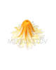 Искусственный пресс цветок Колокольчик, атлас, 100 мм, E16