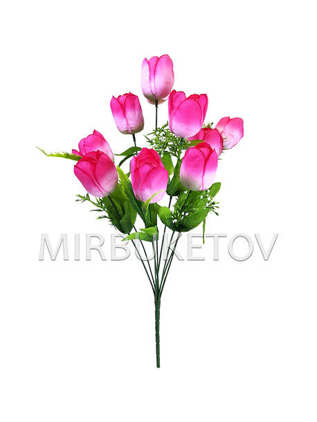Искусственные цветы Букет Тюльпанов, 9 голов, 490 мм
