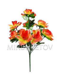 Штучні квіти Букет Троянди, 9 голів, 500 мм