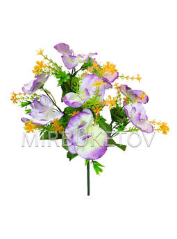 Искусственные цветы Букет Орхидеи, 9 голов, 380 мм