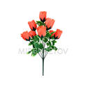 Искусственные цветы Букет Розы "Луцк", 9 голов, 490 мм
