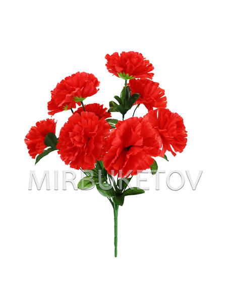 Искусственные цветы Букет Гвоздики, 9 голов, 420 мм