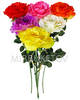 Штучні квіти Преміум Троянда на ніжці, 750 мм