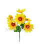 Искусственные цветы Букет Лотоса, 7 голов, 410 мм