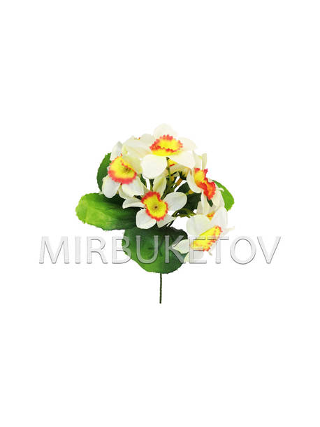 Штучні квіти Бордюрний букет Нарцисів, 7 голів, 220 мм