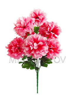 Штучні квіти Букет Жоржина "Куля", 7 голів, 530 мм