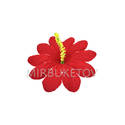 Искусственные Пресс цветы с тычинкой Пиретрум, бархат, красный, 130 мм
