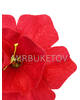 Пресс цветок с тычинкой Нарцисс, бархат, красный, 150 мм