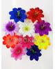 Искусственные Пресс цветы со вставкой и тычинкой Звездочка, атлас, микс, 130 мм
