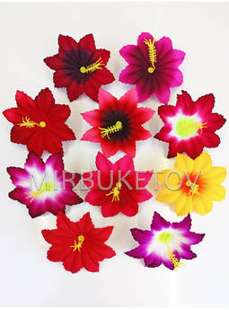 Искусственные Пресс цветы с тычинкой Лилия, бархат, микс, 100 мм