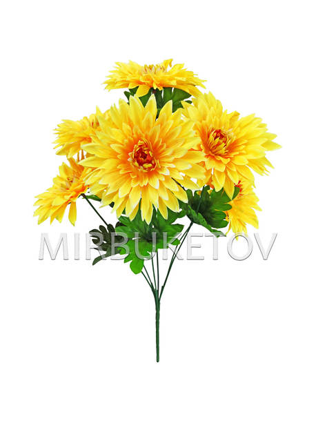 Искусственные цветы Букет Георгины, 6 голов, 450 мм