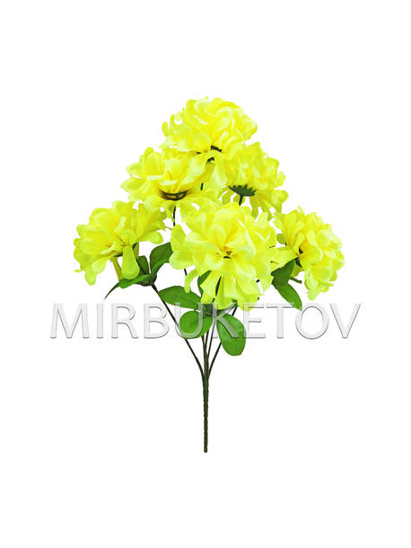 Искусственные цветы Букет Георгина "Шарик", 6 голов, 400 мм