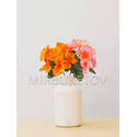 Искусственные цветы Бордюрный букет Фиалки, 7 голов, микс, 250 мм