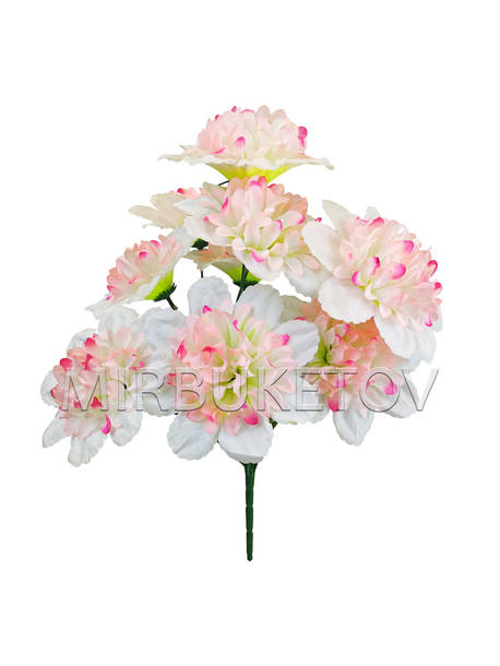 Штучні квіти Букет Жоржин, 9 голів, 430 мм