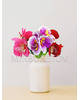 Искусственные цветы Бордюрный букет Орхидеи, 5 голов, микс, 250 мм
