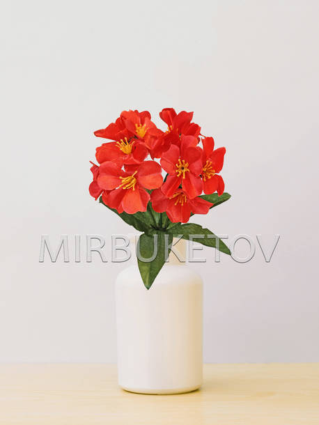 Искусственные цветы Бордюрный букет Фиалки, 12 голов, микс, 250 мм
