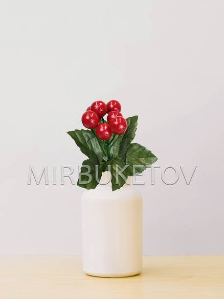 Искусственные цветы Бордюрный букет Ягоды, 7 голов, 250 мм
