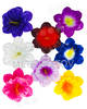 Искусственные Пресс цветы с тычинкой Нарцисс, атлас, 120 мм