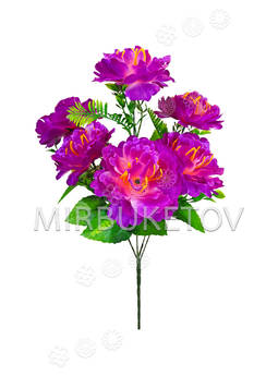 Искусственные цветы Букет Пиона, 6 голов, 500 мм