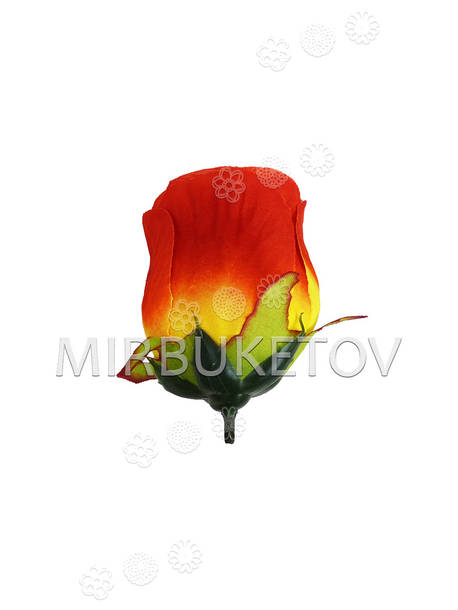 Штучні квіти Троянда бутон Люкс, шовк, 100 мм