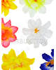 Штучні Прес квіти зі вставкою та тичинкою Гібіскус різьблений, 90 мм