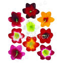 Искусственные Пресс цветы с тычинкой Мальва, бархат, микс, 130 мм