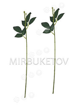 Ножка одиночная с резными листьями под розу, Люкс, 570 мм