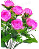 Штучні квіти Букет відкритої Троянди, 13 голів, мікс, 470 мм