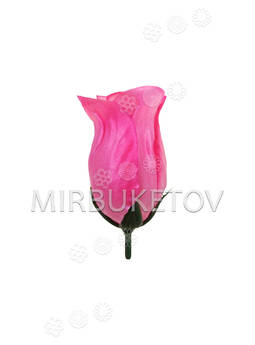Искусственные цветы Роза бутон, атлас, 70 мм