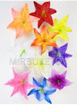 Искусственные цветы с тычинкой Лилия, шелк, микс, 210 мм