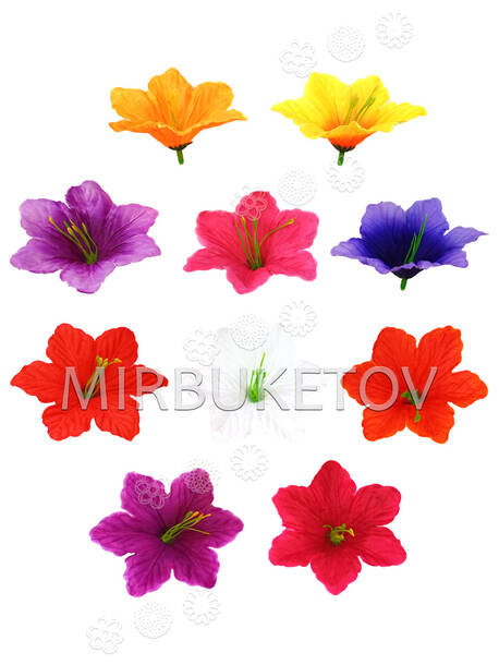 Искусственные Пресс цветы с тычинкой Лилия, 100 мм