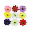 Штучні прес квіти з тичинкою кущ Гібіскус, шовк, мікс, 130 мм