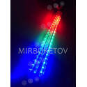 Вулична Гірлянда Бурулька LED різнокольорова, 8 стрижнів по 50 см