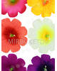 Пресс цветы с тычинкой Мальва, шелк, 100 мм