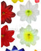 Штучні прес квіти з тичинкою Гібіскус, мікс, 115 мм
