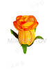 Искусственные цветы Роза бутон, атлас, 85 мм