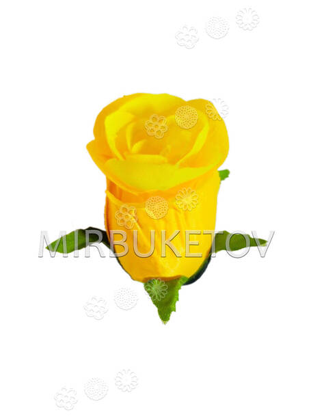 Бутон искусственной Розы, атлас, 85 мм