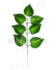 Ветка с 7 искусственными листьями "Рейнутрия японская", 420 мм